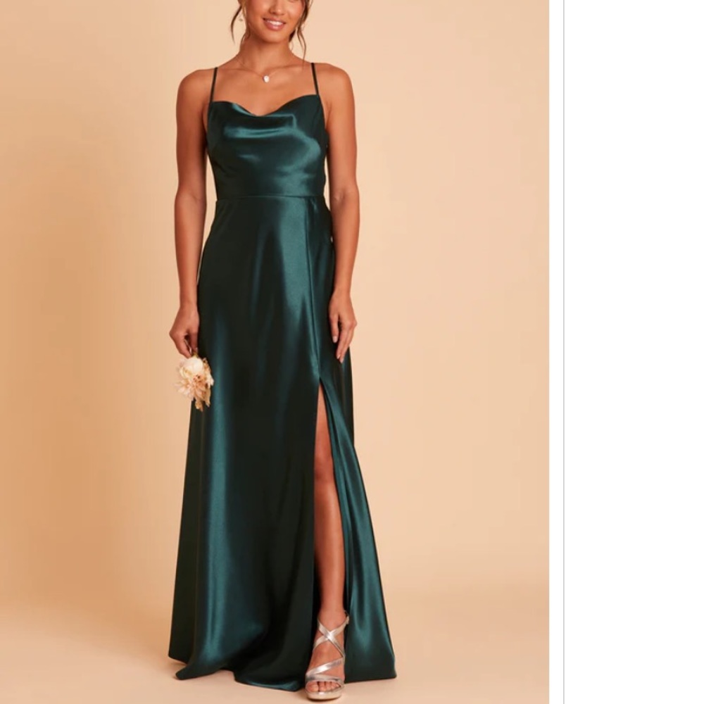 Birdy Grey- LISA LONG color: EMERALD  material: SATIN